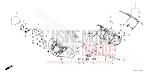 STEERING HANDLE/HANDLE COVER SH125ADT de 2026